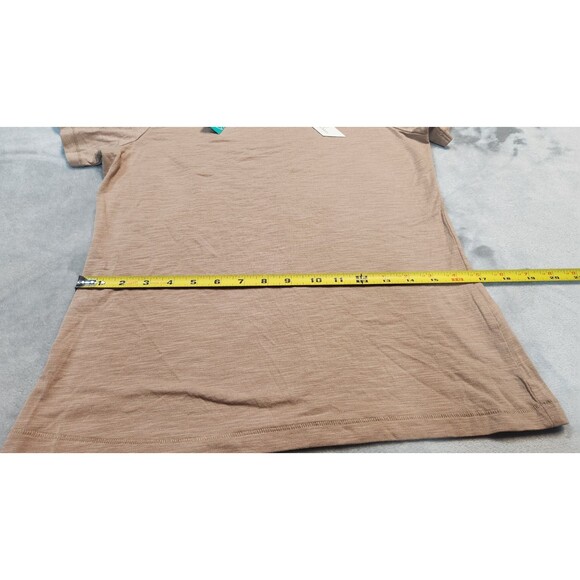 Travis Mathew Women's Size Small Tan Brown Pima Cotton Blend Cloud Tee Golf NWT - Picture 10 of 10
